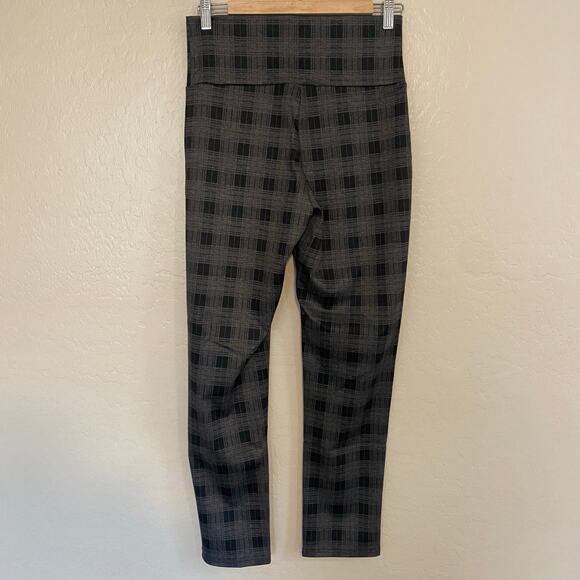 Steady Plaid Pull On High Rise Pant Womens Sz Large Rockabilly Punk Goth Career - Picture 2 of 5